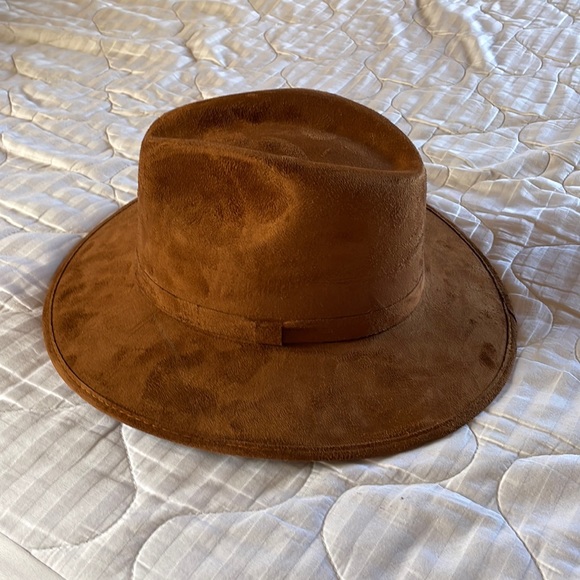 Fedora suede hat brown gorgeous worn once - Picture 1 of 4